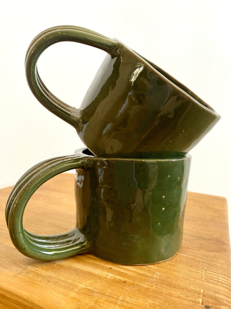 Tasse anse verte