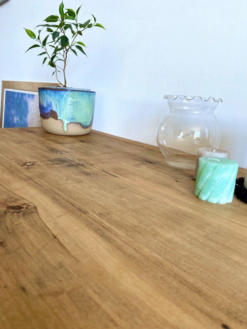 Petit bureau ou petite table vintage en bois